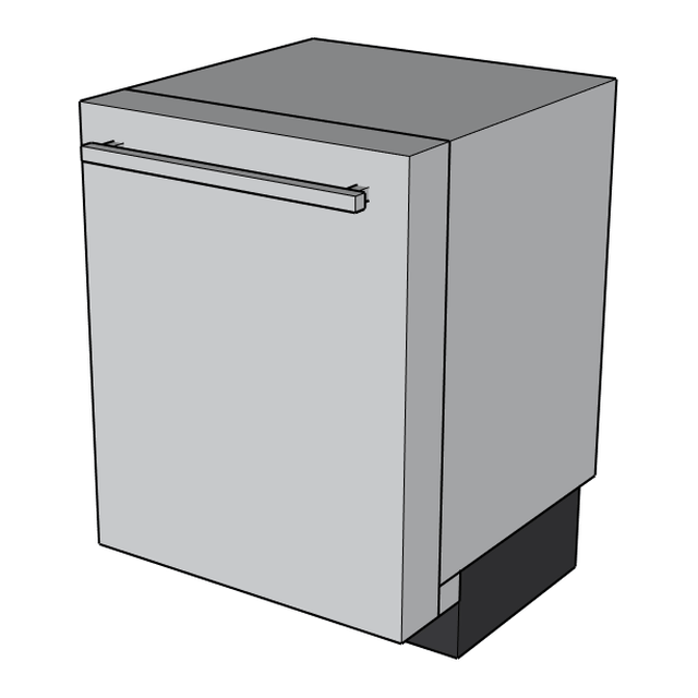 Samsung built-in dishwasher, 3D model