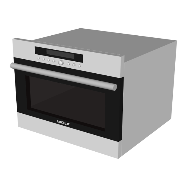 Wolf convection steam oven, 3D model