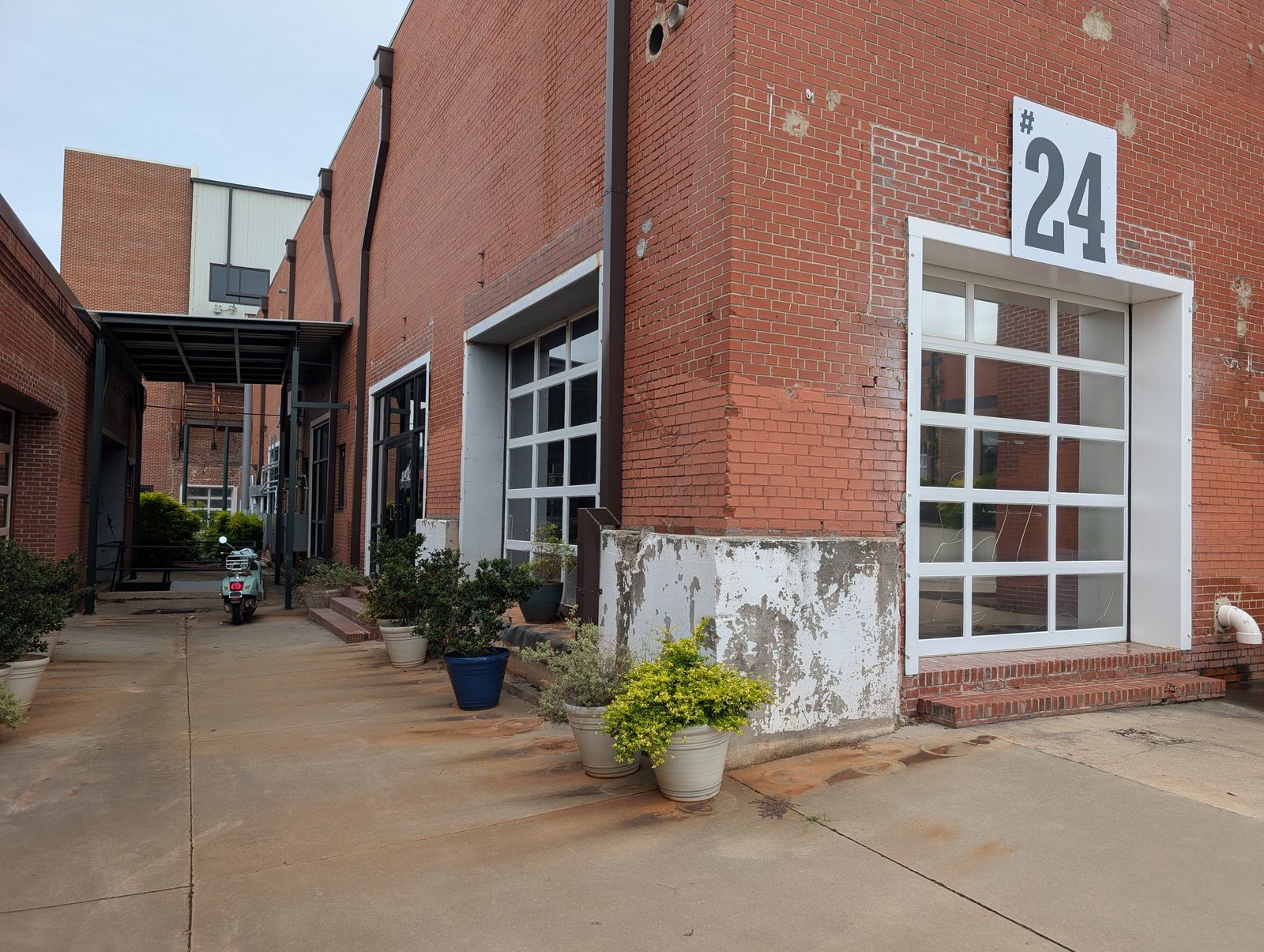 Brick mill building shop exterior